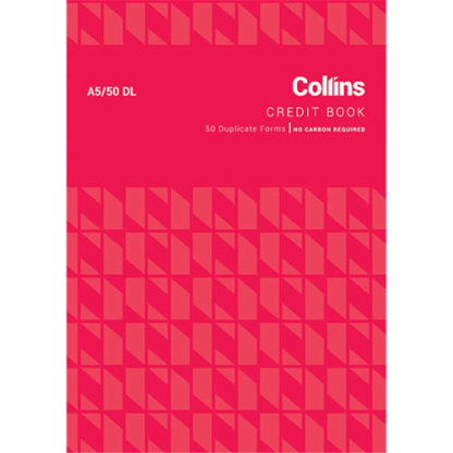Collins Credit Book A5/50DL - No Carbon