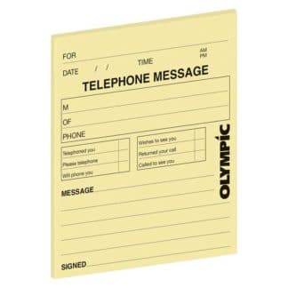 Olympic Pad Telephone Message Yellow 50 Leaf