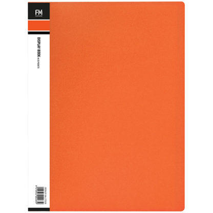 FM Display Book Vivid A4 Burnt Orange 20 Pocket