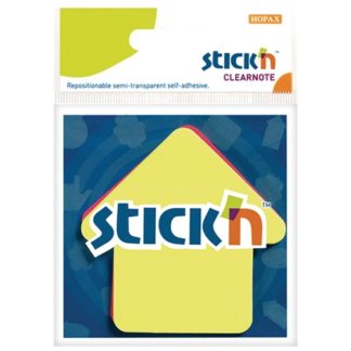 Stickn Clearnote Circle Speech Lemon Magenta 2 Pack 76X76mm 60 Sheets