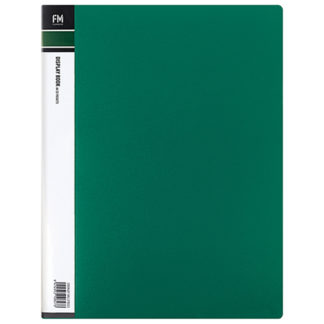 FM Display Book A4 Green 20 Pocket