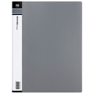 FM Display Book A4 Grey 20 Pocket
