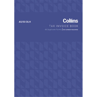 Collins Tax Invoice A5/50DLh - No Carbon
