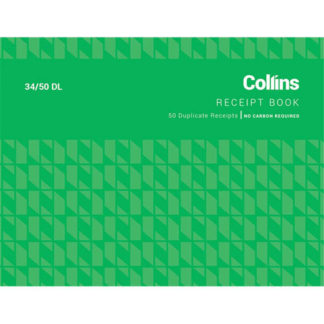 Collins Cash Receipt 45/50DL - No Carbon