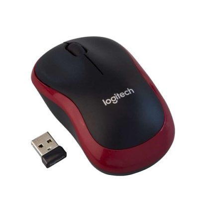 Logitech M185 USB Wireless Compact Mouse - Red