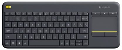 Logitech K400 Plus Wireless Keyboard with Touch Pad Black