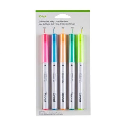 Cricut Milky Gel Pen Set Urban Rainbow 5 Pack