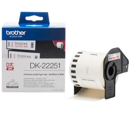 Brother DK22251 Continuous Tape Red and Black