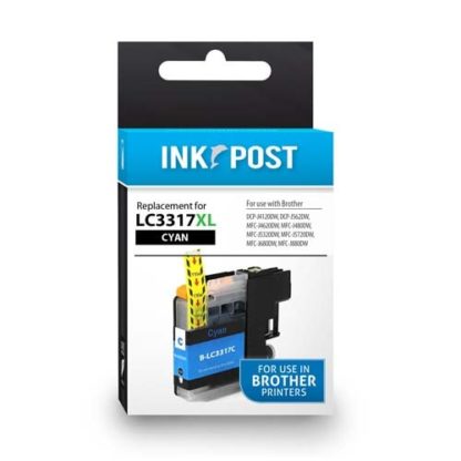 InkPost for Brother LC3317 Cyan
