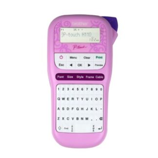 Brother PTH110PK P-Touch Pink Label Printer
