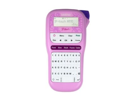 Brother PTH110PK P-Touch Pink Label Printer