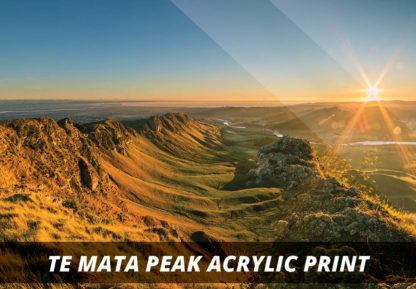 Te Mata Peak NZ Fine Art Acrylic Print A2